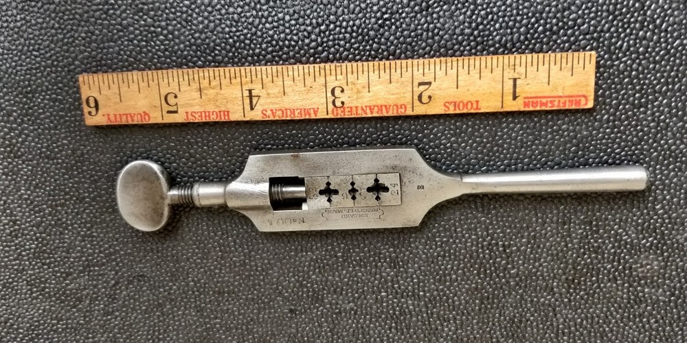 Antique S.W CARD Die Stock No. 00A ~ Threading tool Blacksmith use