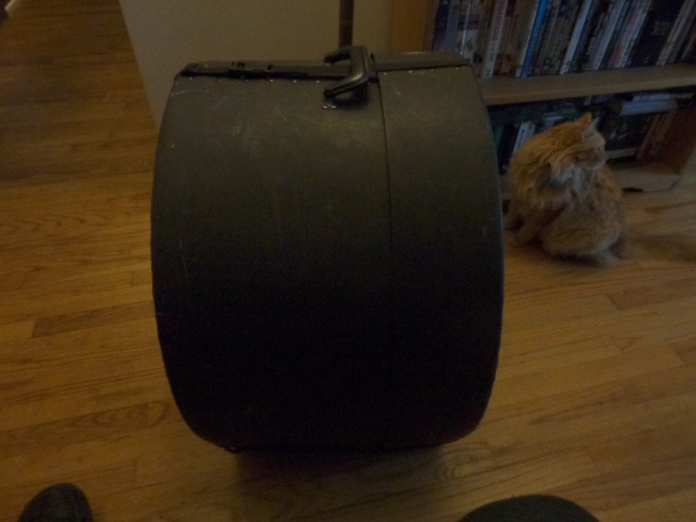 Bass Drum Case with New Nylon Straps and Easy Quick Release Buckles NICE