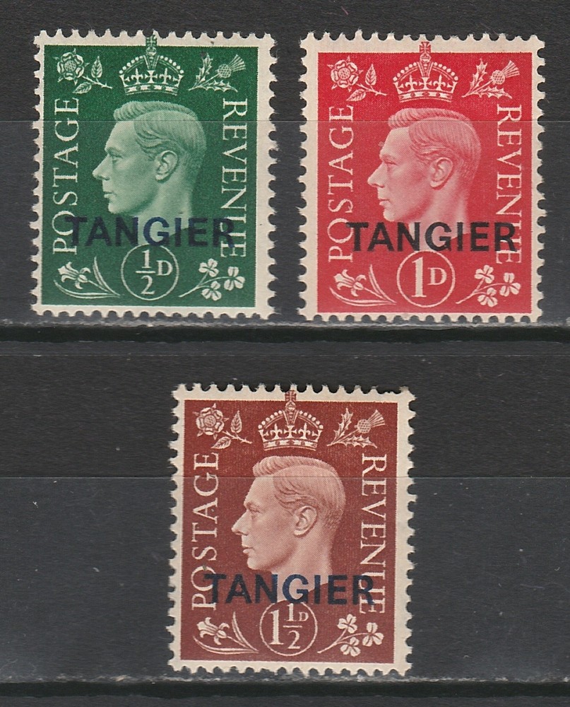MOROCCO AGENCIES 1937 KGVI SET