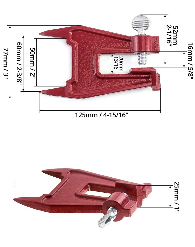 QWORK Chainsaw Stump Vise, Portable Sharpening Accessory, Chainsaw...