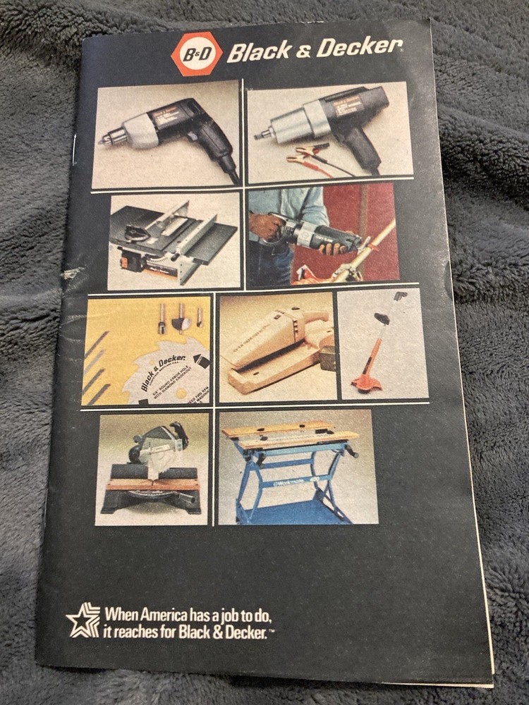 1983 Black And Decker Sales Brochure