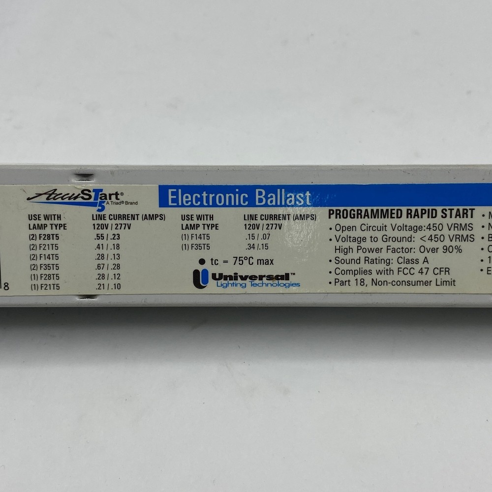 Universal Lighting Technologies B228PUNV-C Electronic Ballast 120/277V
