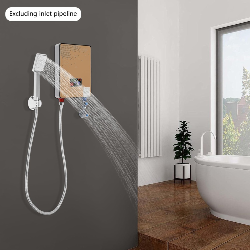 110V 4500W Instant Electric Tankless Hot Water Heater On Demand Whole House Neu