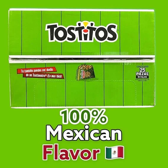 Sabritas Tostitos Salsa Verde - 25 Pack Authentic Mexican Chips