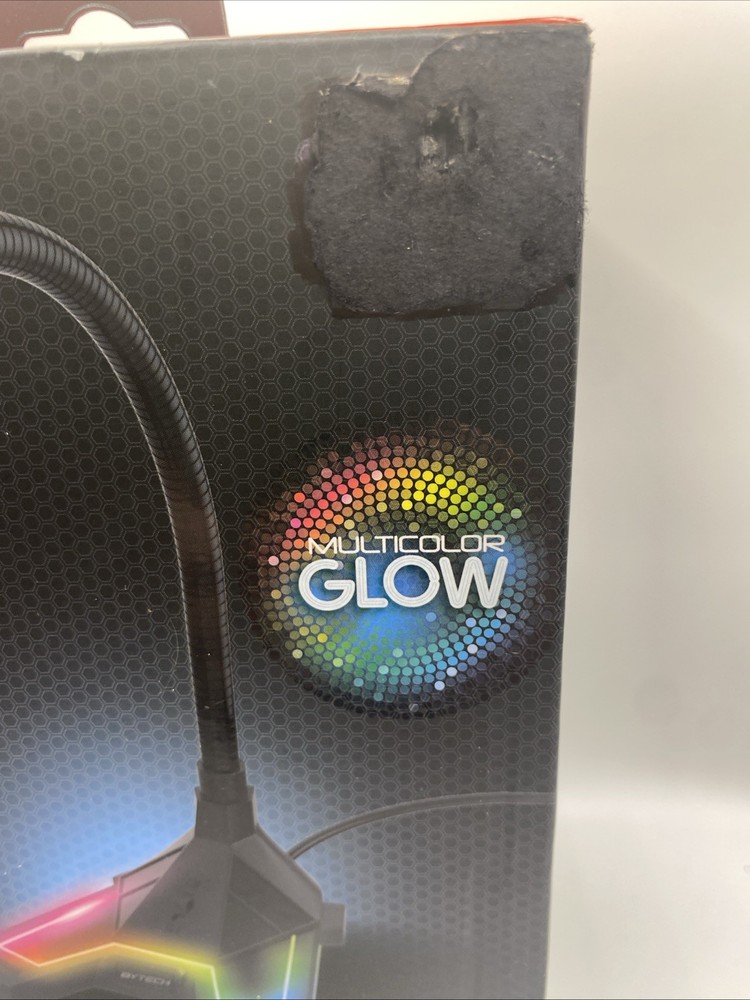 New Bytech Adjustable Gaming microphone - new- Multi Color Backlight Hands Free