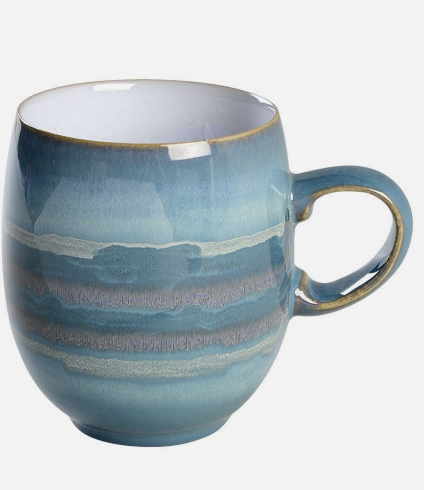 Two Denby-Langley Azure Coast Mugs