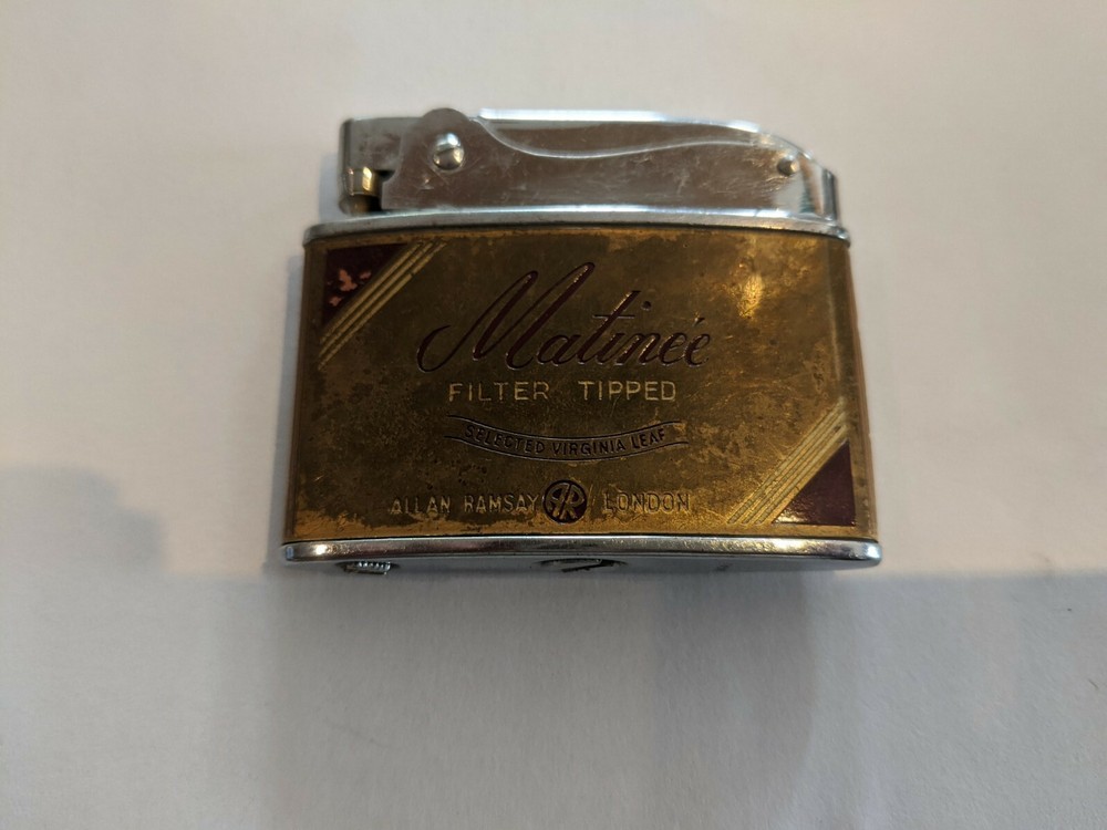 Vintage Brass Matineé Filter Tipped Cigarette Lighter