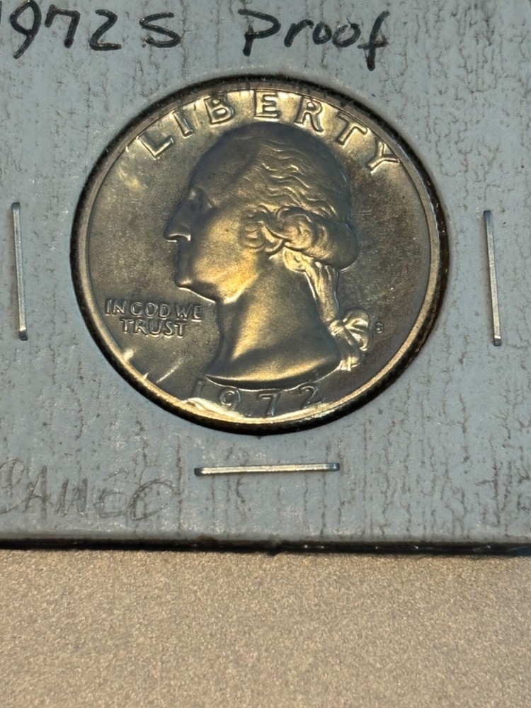 1972 S Washington Quarter 25c Gem Deep Cameo Proof