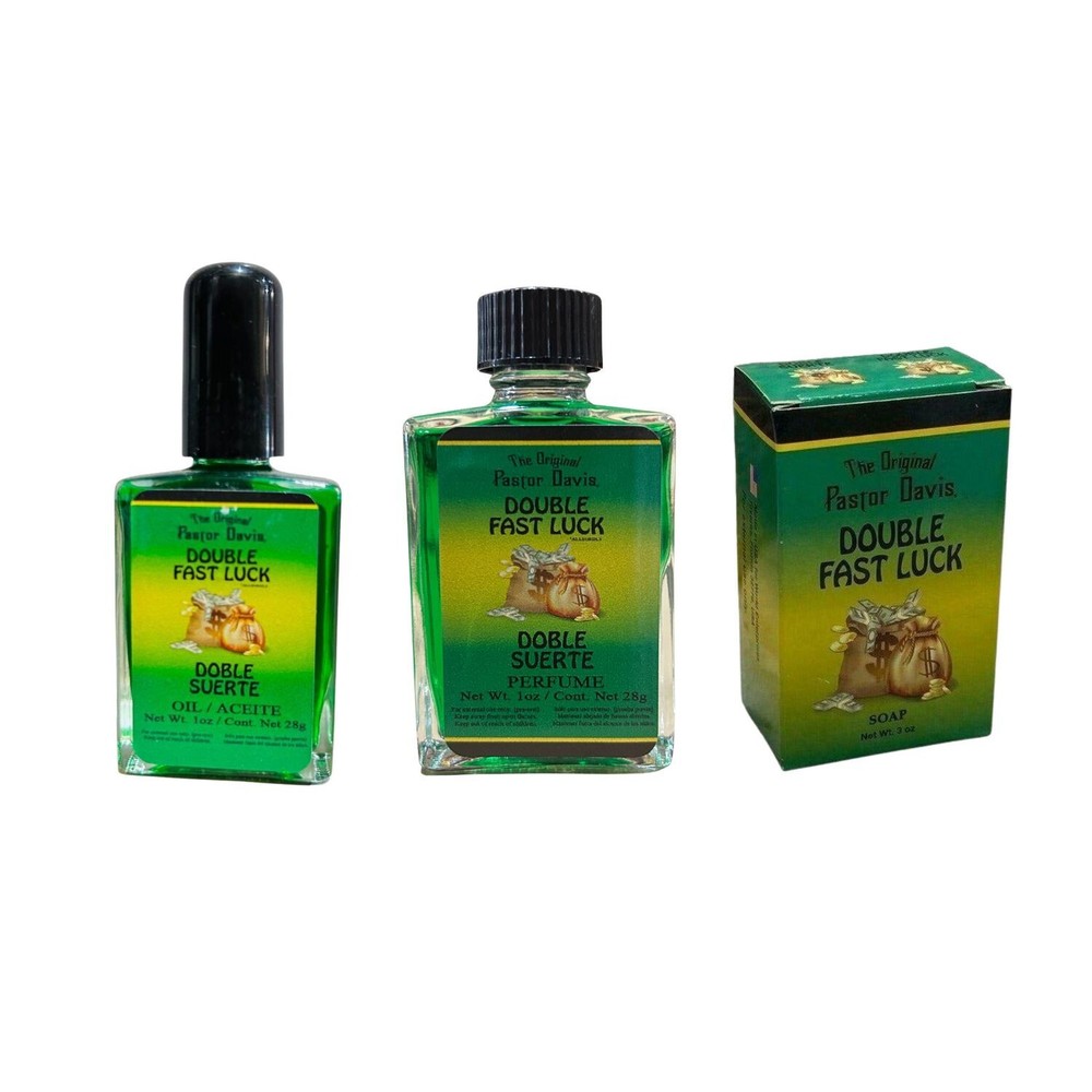 Pastor Davis Double Fast Luck Set - Perfume Oil & Soap