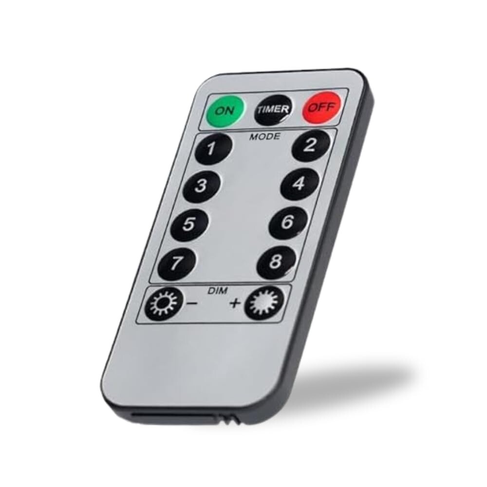 13-Button IR Remote for LED Strip Lights – 8 Modes, Adjustable Brightness, Long