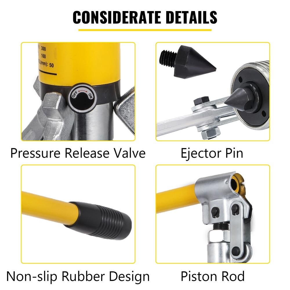 VEVOR Hydraulic Gear Puller, 15 Ton Max. Capacity Hydraulic Puller, 2 or 3 Ja...