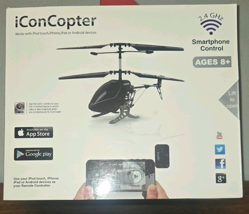 iConcopter  Interactive R/C Helicopter Bluetooth  smartphone great gift
