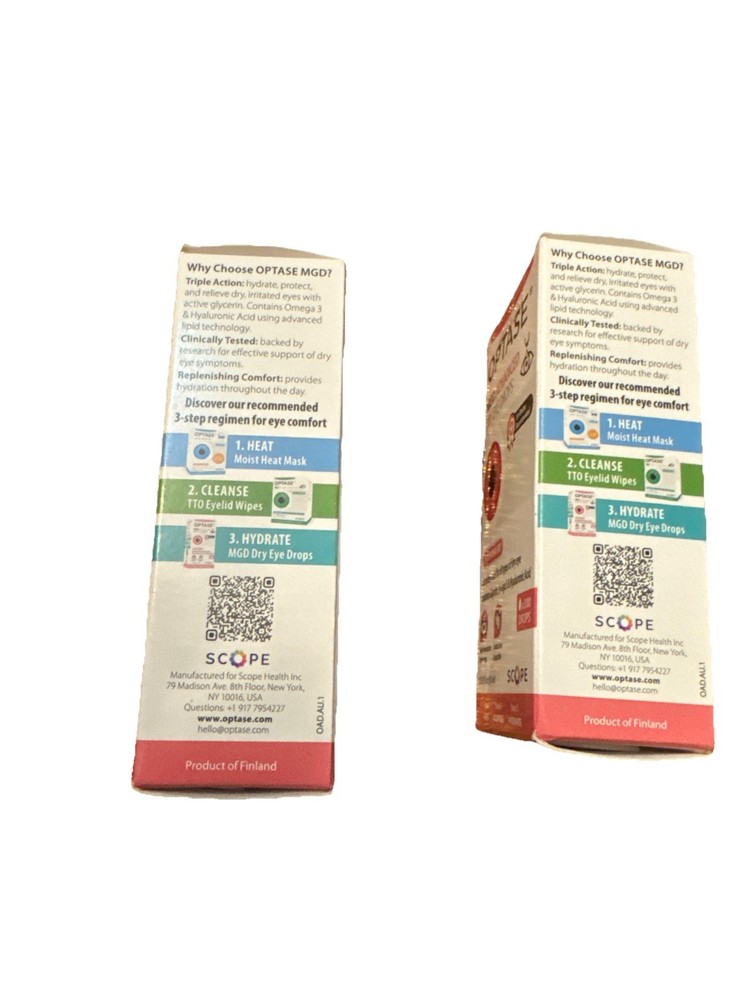 Optase MGD Advanced Dry Eye Drop 2 full Size New