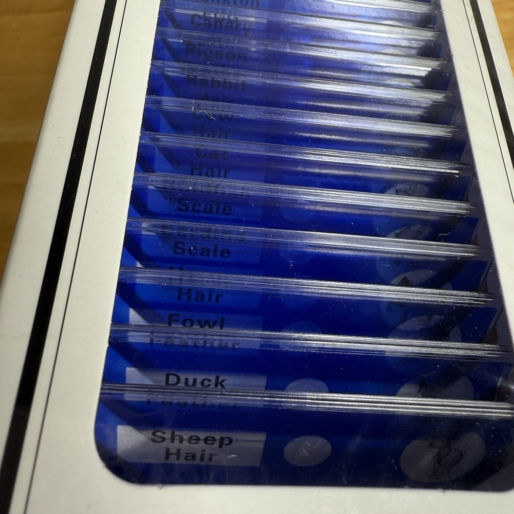 NEW (48) Lot Educational Type Prepared Microscope Slides - Plastic - DIY-Science