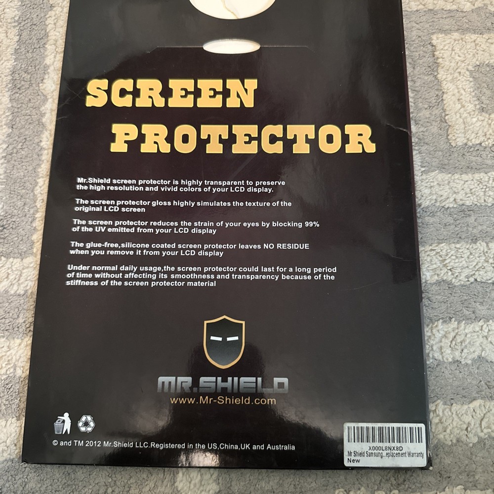 Mr Shield Screen Protector Samsung Tab 4 10.1 Tablet Contains 3 Pieces
