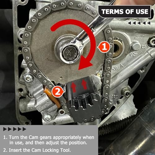 Double-Headed Cam Locking Tool, Upgrade Sprocket Locking Tool Compatible with