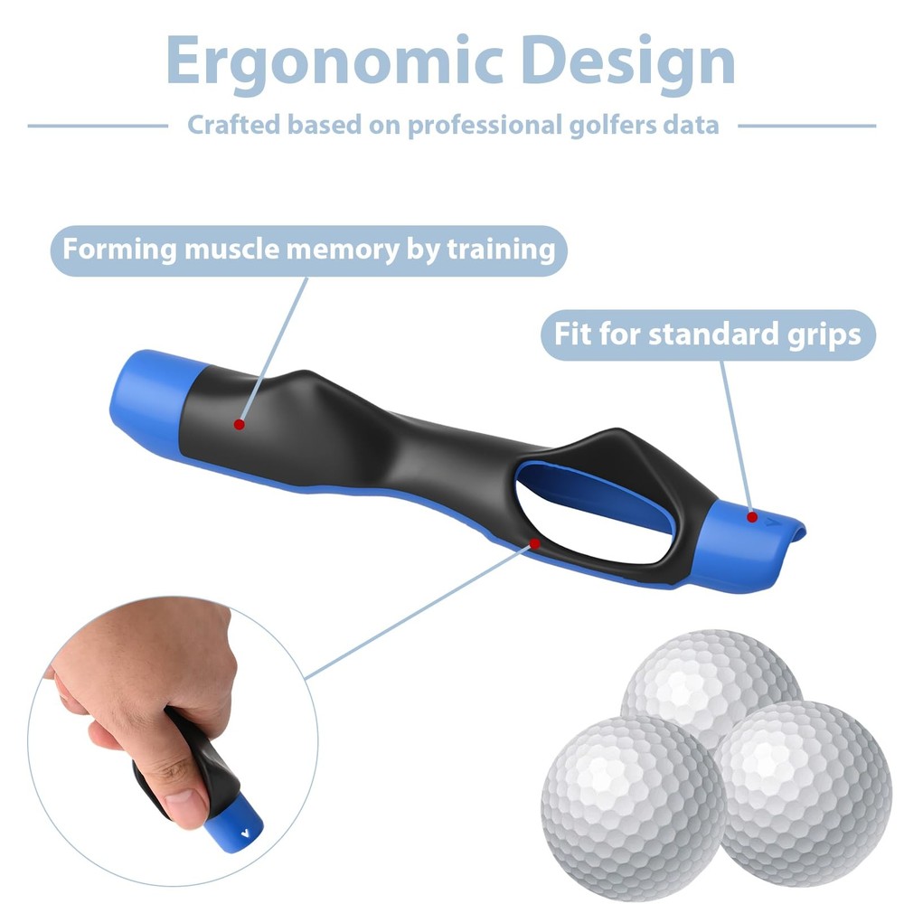 SISABAMA Golf Grip Trainer Right Hand Golf Swing Practice Training