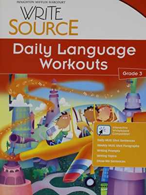 Write Source: Daily Language Workouts Grade 3 - Paperback, by Unknown - Good o