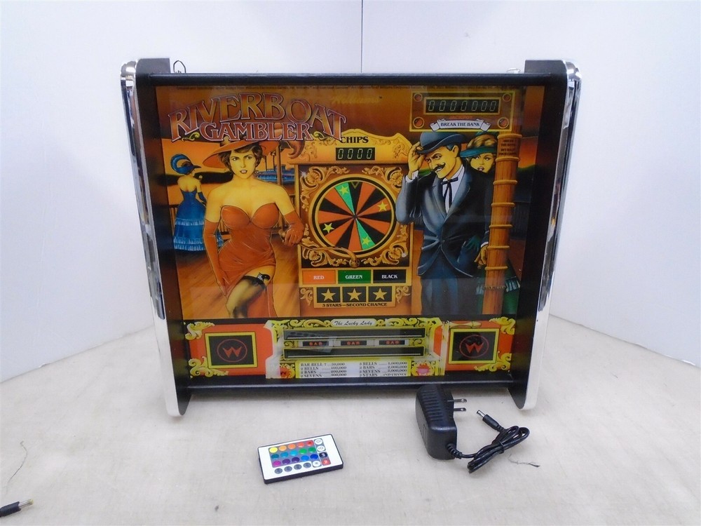 Williams Riverboat Gambler Pinball Head LED Display light box