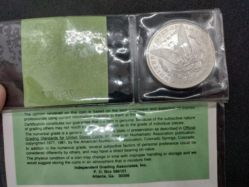 1896 Morgan Silver Dollar - IGA - MS+ Gem UNC