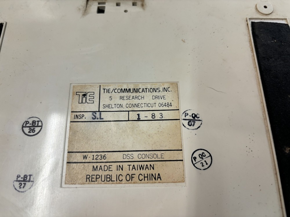 Tie / Communications Inc. Telephone Base - untested Part