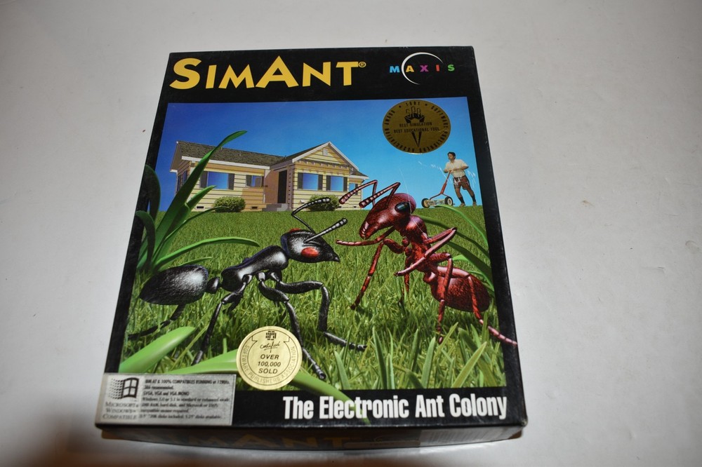 SimAnt (PC, 1991) Includes Game, Box, And Manual   (FRN50)