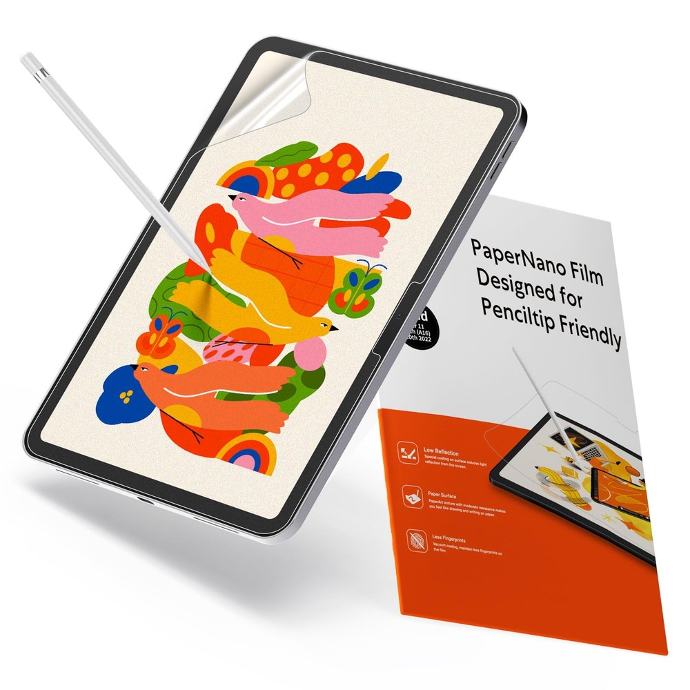 KCT 2 Pack Paperfeel Screen Protector Compatible with iPad A16 11th 10.9‘’