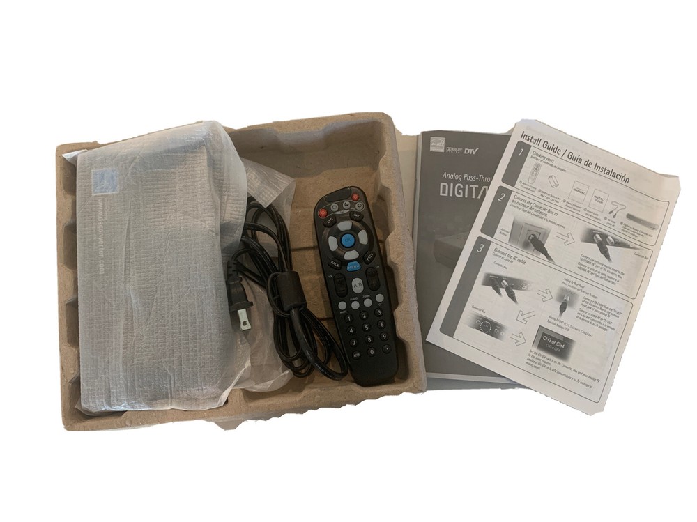 Digital Stream Analog Pass-Through DTV Converter Box DTX9950 - MISSING RF CABLE
