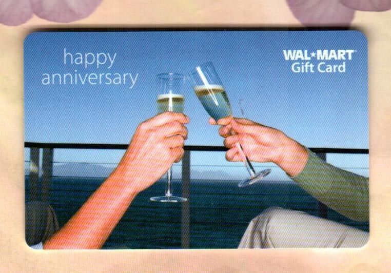 WALMART Happy Anniversary ( 2008 ) Gift Card ( $0 )