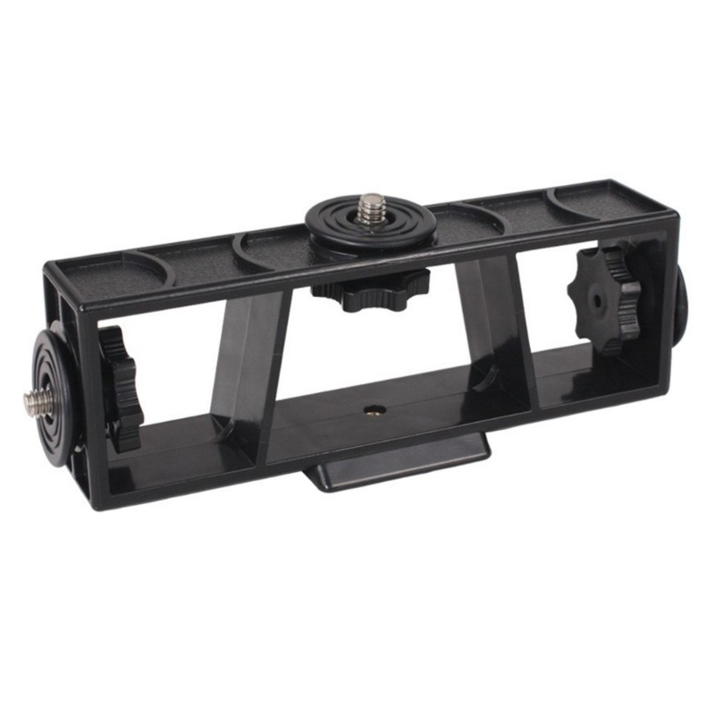 Three Position Phone Stand Holder Bracket 3-Position Mobile PhonesTripod Adapter