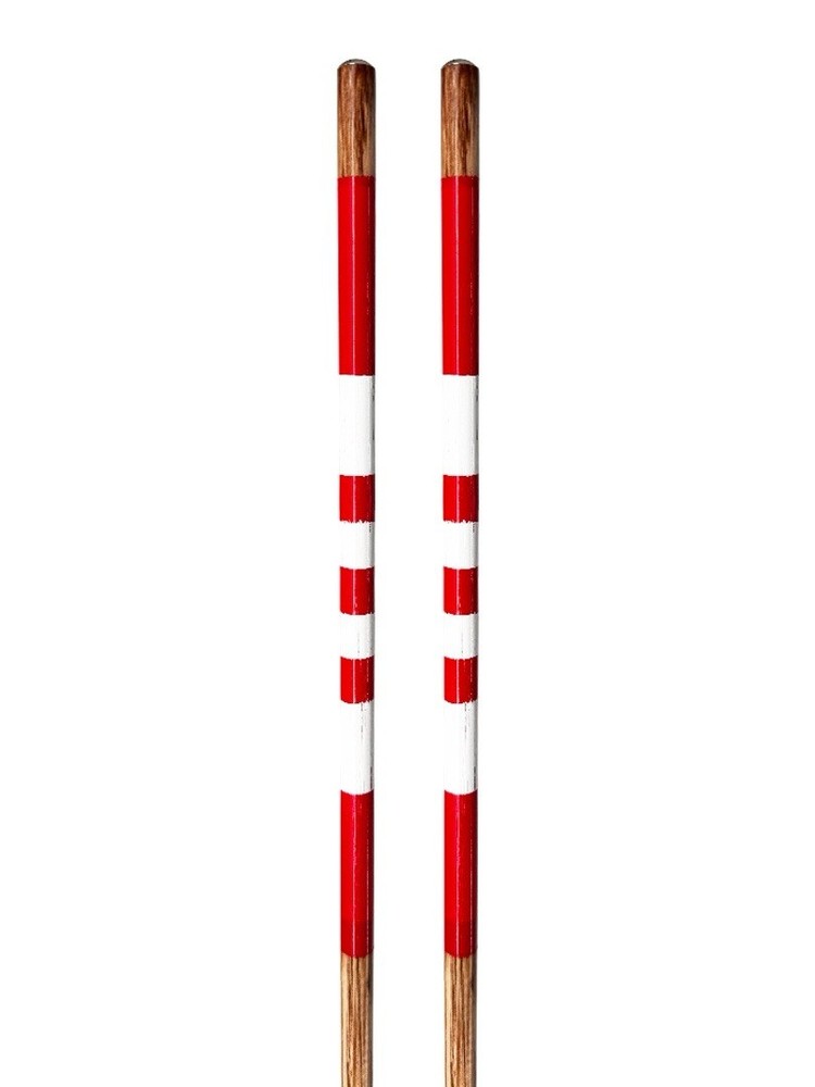 Golf Hickory Alignment Sticks Red White