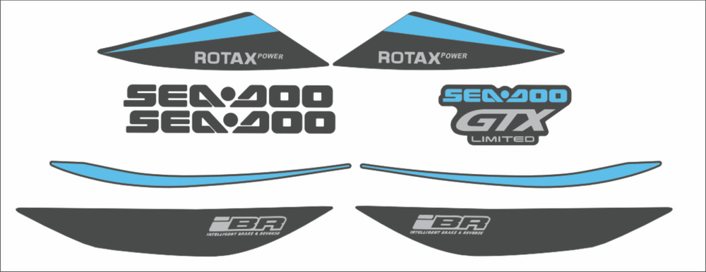 SEADOO GTX 260 LIMITED 2017 Graphics / Decal / Sticker Kit