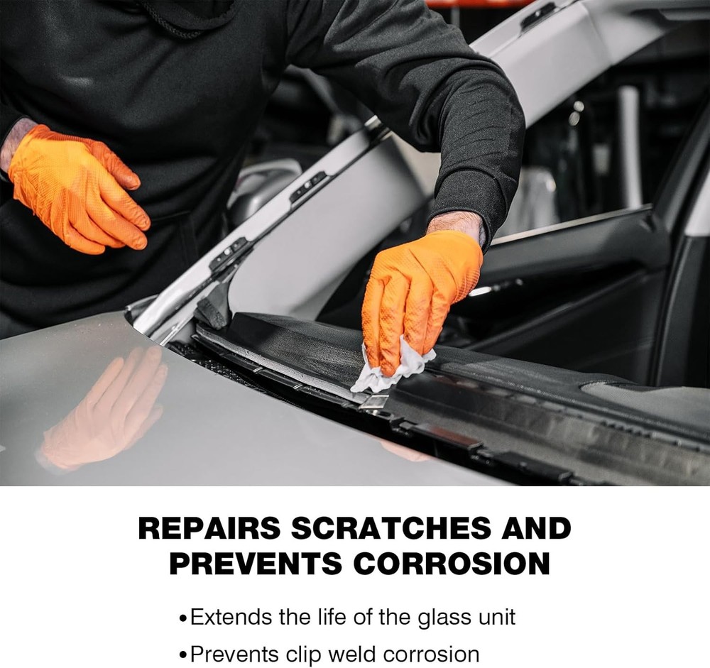Single Step Primer for Windshield Replacement - 1.7 Fl Oz (Pack of 1), Black