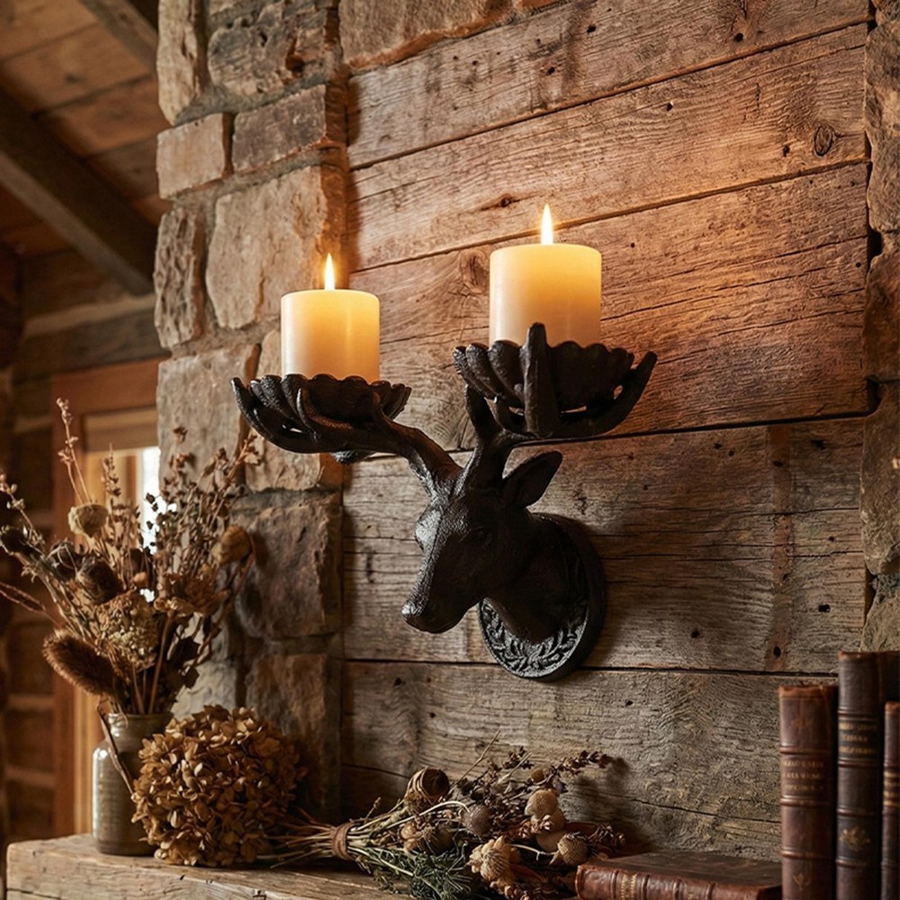 Wall Candlestick Holder Iron Candleholder Candle Holder