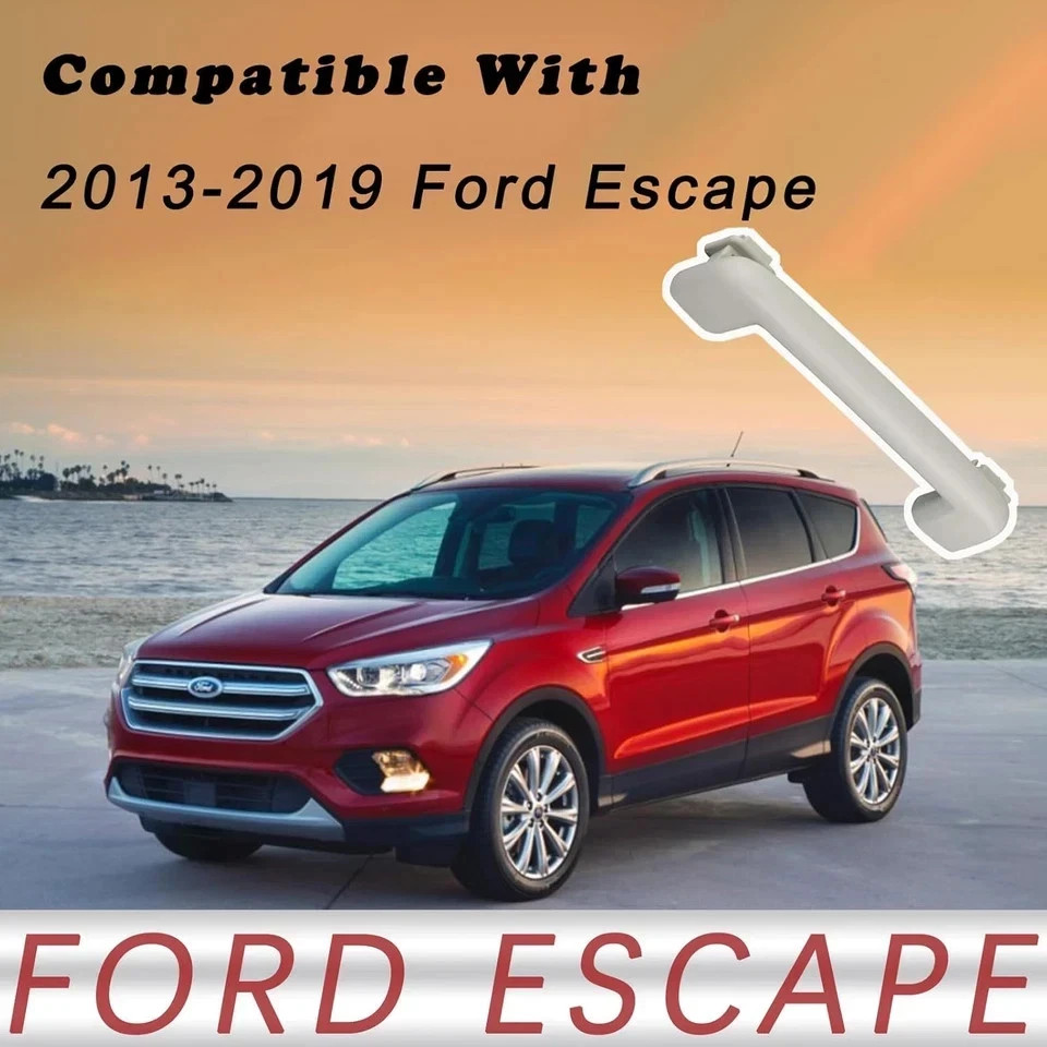 Interior Roof Pull Grab Handle for 2013-2019 Ford Escape, Light Gray, 1PC