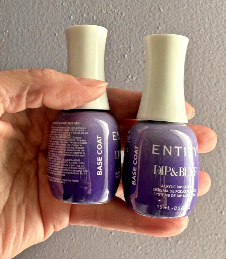 Entity Dip & Buff Dipping Powder Essential BASE 0.5oz - 2 Pcs