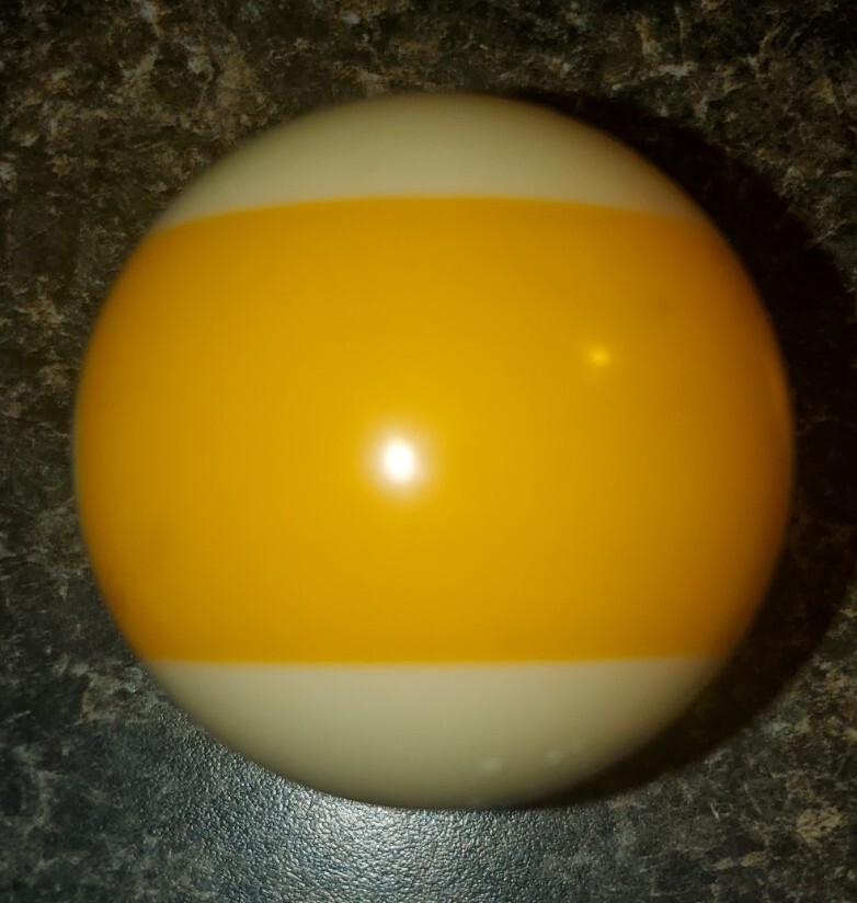 Replacement Regulation Pool Ball 9 Striped Yellow