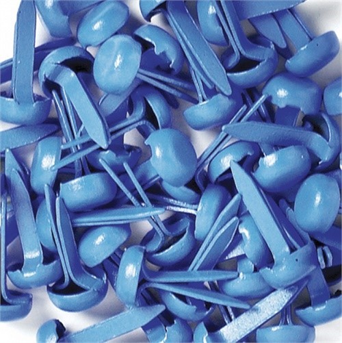 Doodlebug BRADS-084  Mini Brads .125" 25/Pkg-Blue Jean