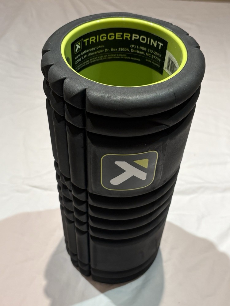 Trigger Point Performance The Grid Massage Foam Roller Black Green Hollow 🔥