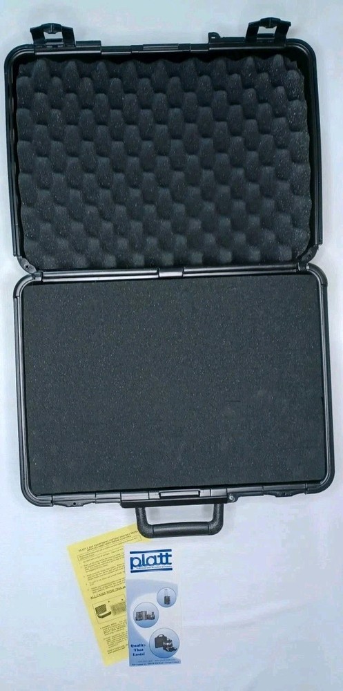 Platt 707 Black Plastic Hard Shell Case Pull Apart Foam Inside