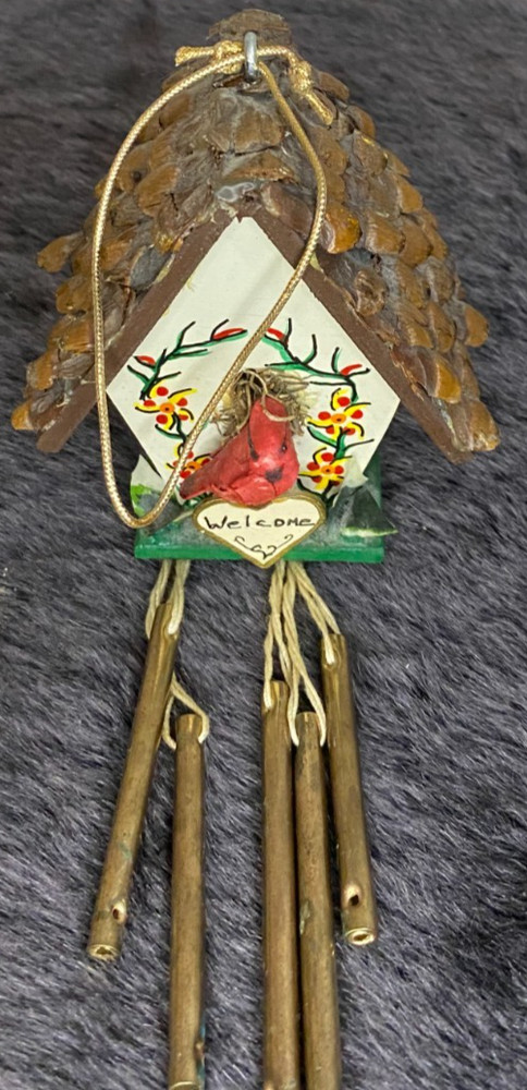 Small Wooden Decorative Hand-Painted Wind Chimes