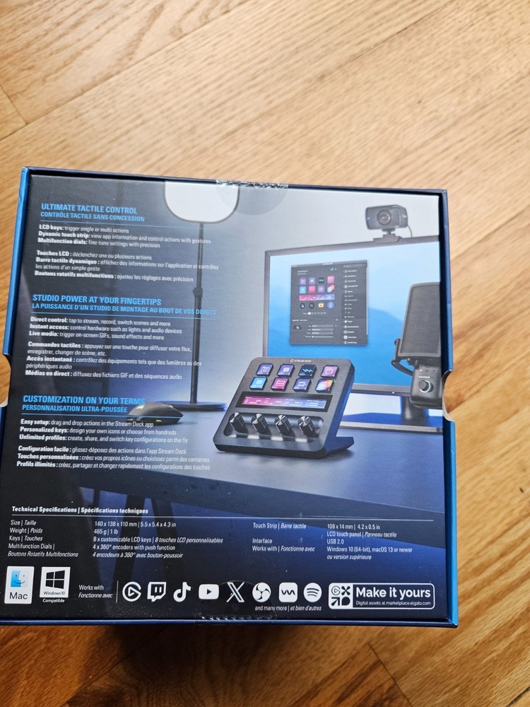 Elgato Stream Deck + Plus Audio Mixer Production Black Console PC Mac