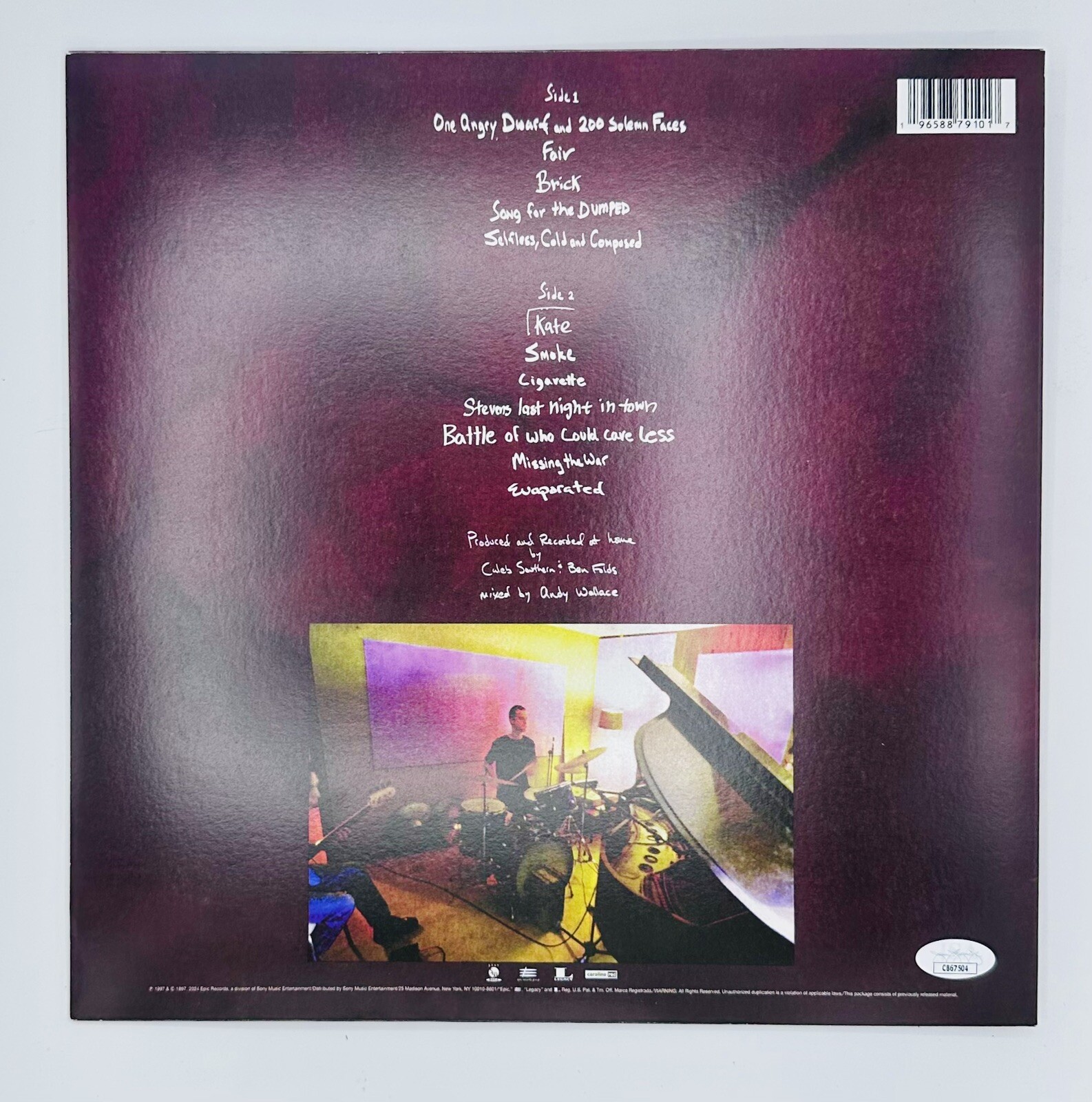 Ben Folds Five Signed Whatever & Ever Amen Vinyl Album LP Autographed JSA COA