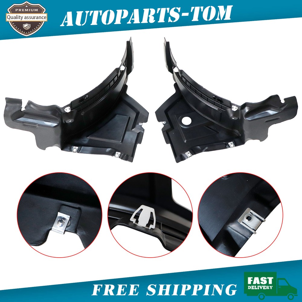 For Audi A6 S6 2016-2018 Front Left and Right Side Front Section Fender Liners