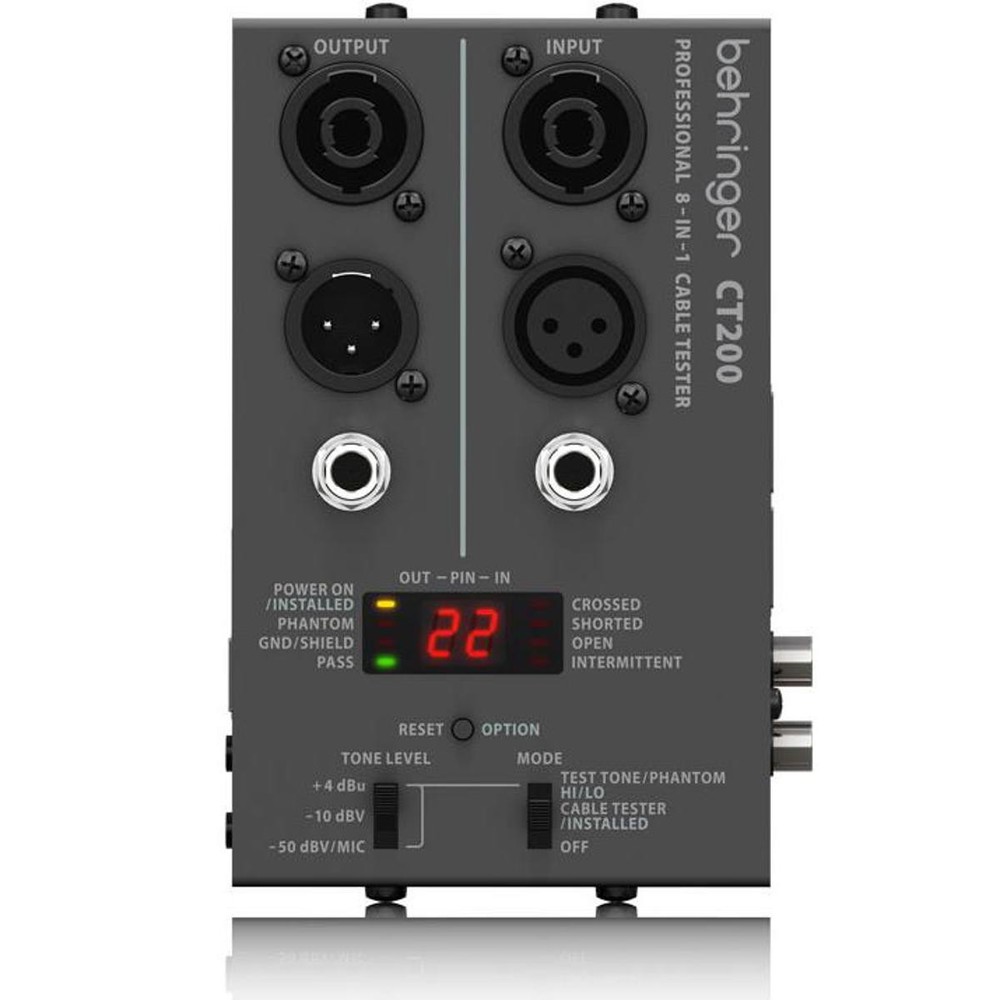 Behringer CT200 Microprocessor-Controlled 8-in-1 Cable Tester