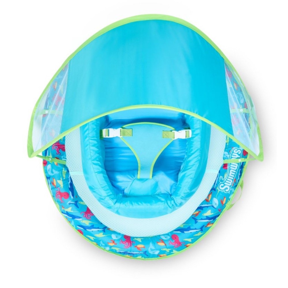 Swimways Infant Baby Spring Float, Adjustable Sun Canopy, Infants 3 Months+, NWT