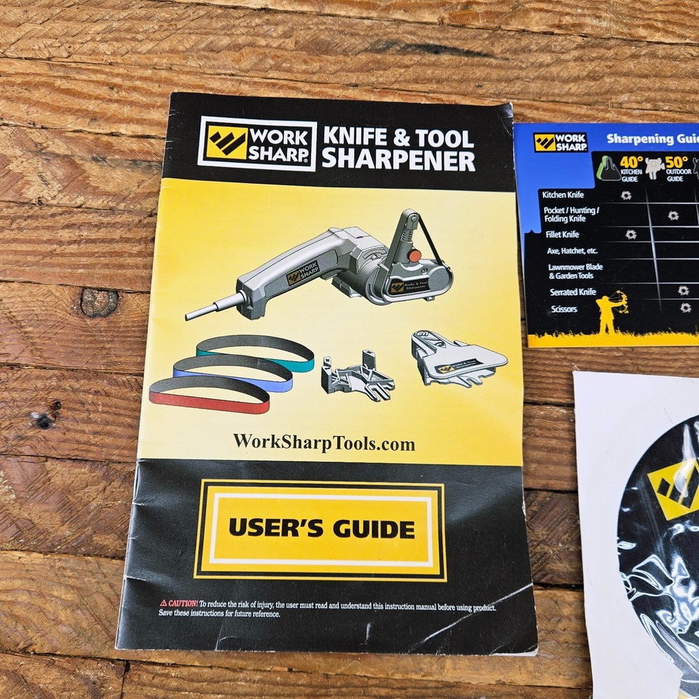 Work Sharp WSKTS Electric Knife and Tool Sharpener Adjustable VG Tested