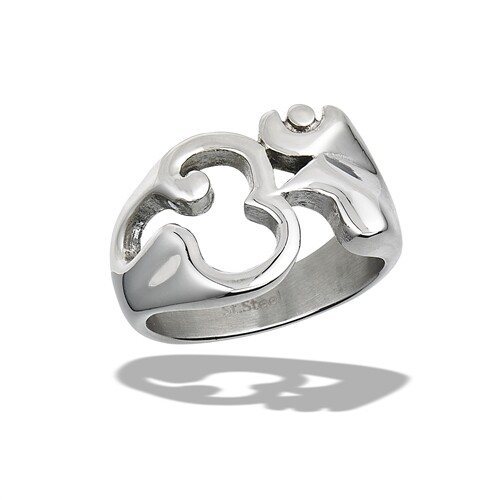 Stainless Steel High Polish Om Ring