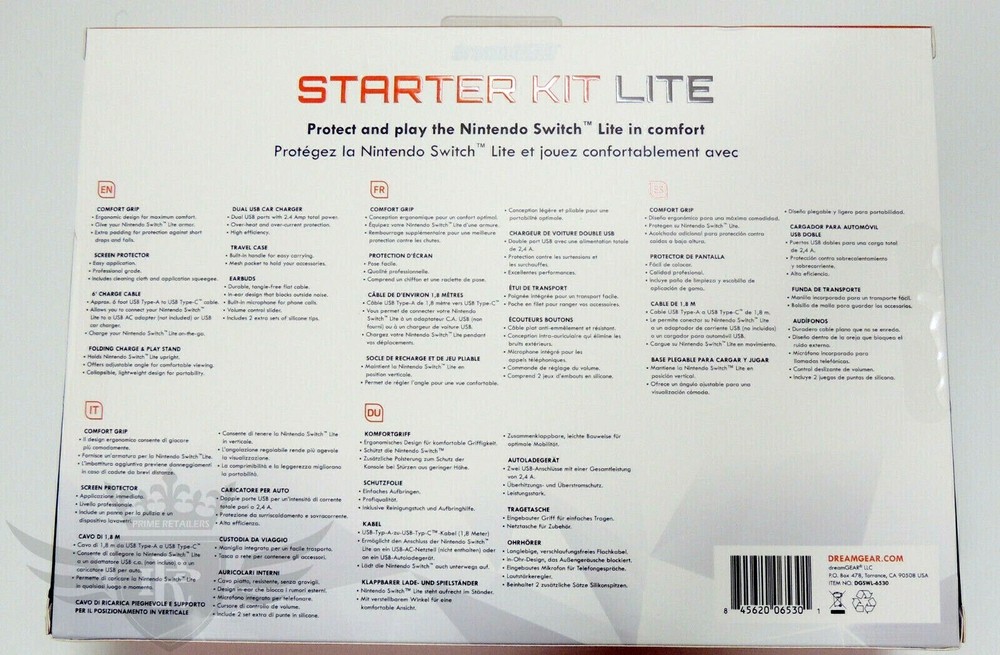DreamGEAR Starter Kit Lite for Nintendo Switch Lite - Case and more