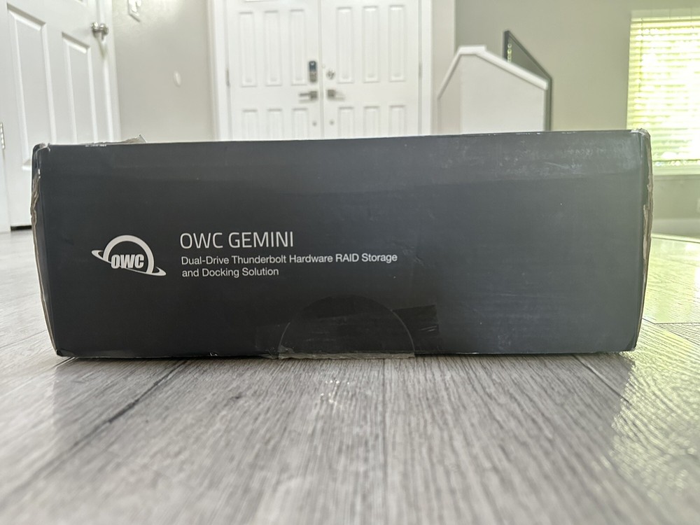 OWC Gemini 12TB Dual-Drive Thunderbolt Hardware RAID Storage And Ducking Soluti